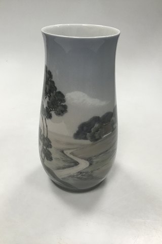 Bing og Grøndahl Art Nouveau vase with landscape no 8409 / 209