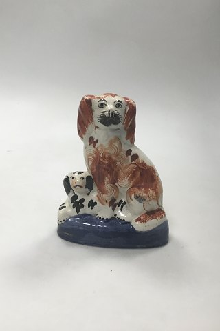 Staffordshire(?) Faience. Two Dogs