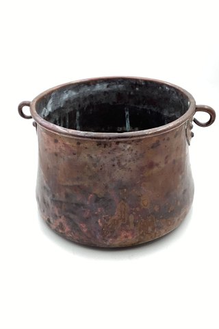 Large deep copper pot - Denmark 18th. century