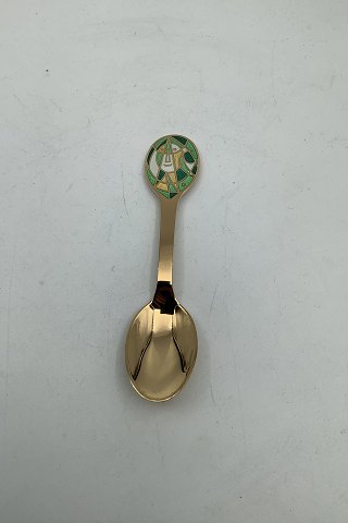 A. Michelsen Gilded Sterling Silver Christmas Tea Spoon 1980