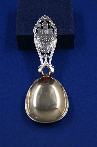 Michelsen spoon from year 1920 of Danish 3-tower silver with Copenhagen City coat of Arms