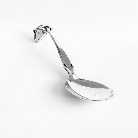 Silver marmalade spoon. Horsens silverware-factory