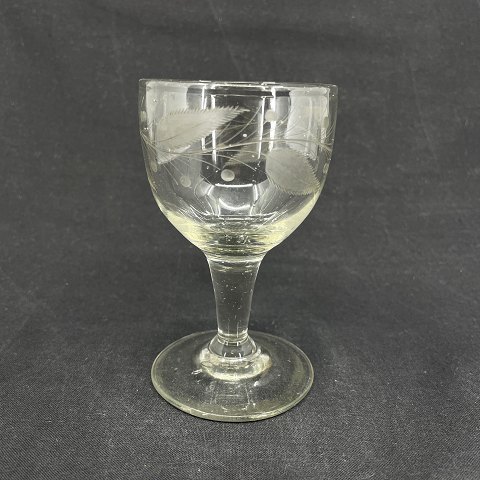Holmegaard vinglas No. 1 med slibning