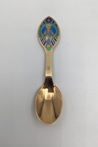 A. Michelsen Gilded Sterling Silver Christmas Tea Spoon 1984