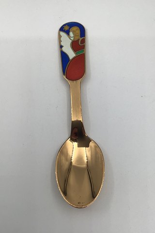 A. Michelsen Gilded Sterling Silver Christmas Tea Spoon 1989