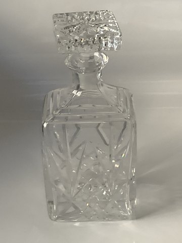 Cognac Krystalflaske
Højde 25 cm ca