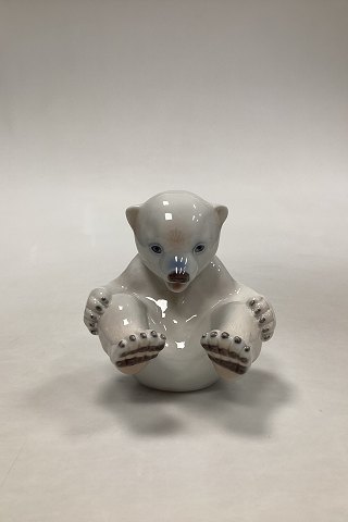 Bing and Grondahl Figurine of Sitting Polar Bear Cub 2536