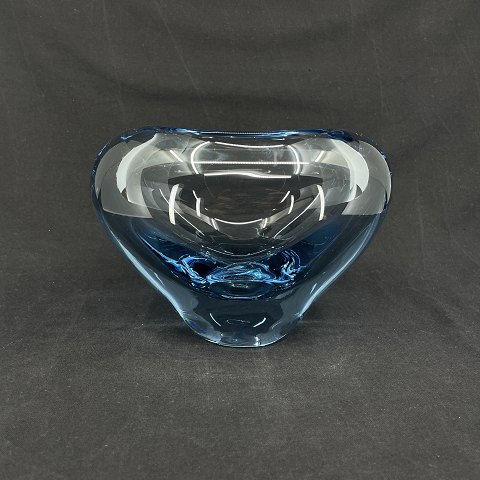 Large Aqua blue heart vase from Holmegaard
