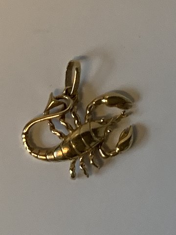 Scorpio pendant in 14 carat gold
Stamped 585
Height 33.82 mm