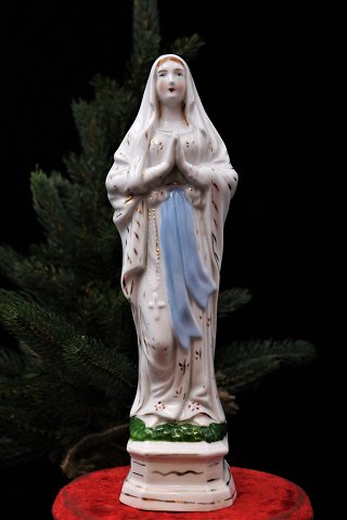 Decorative, old porcelain Madonna figure of the Virgin Mary...