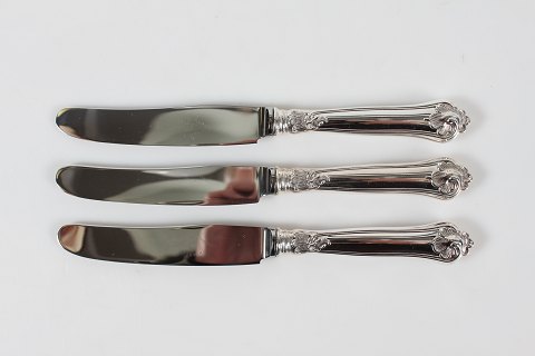 Saxon/Saksisk Silver Cutlery
Lunch knives with long blade
L 21,5 cm