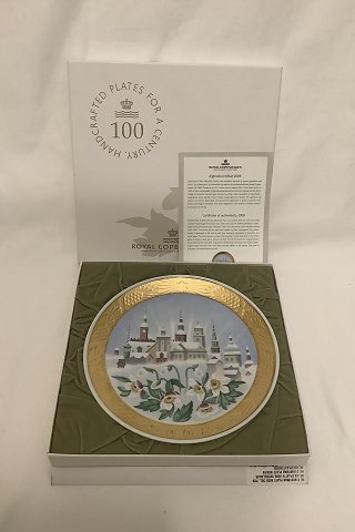 Royal Copenhagen Chrismas Plate from 2008 in overglaze. Done in 199 copies