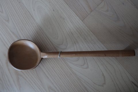 Big old spoon/ladle made of wood
Please look at the handle too