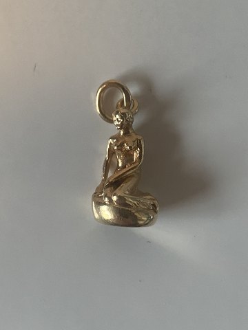 The Little Mermaid Pendant/Charms in 14 carat gold
Stamped 585
Height 17.49 mm