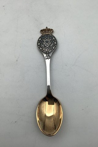 P Hertz Commemorative Spoon Gilt Sterling Silver 1992