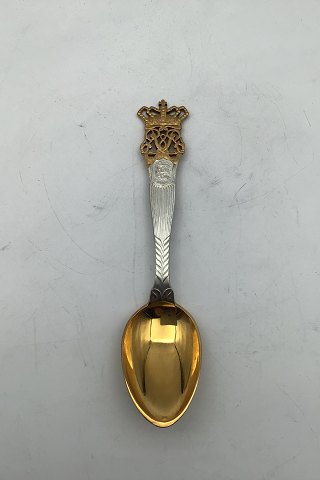Anton Michelsen Commemorative Spoon Gilt Sterling Silver from 1906.