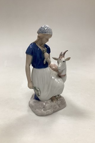 Bing & Grondahl Figurine of Girl with Goat No. 2180
