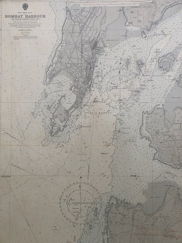 Framed nautical chart
Bombay Harbour
DKK 950