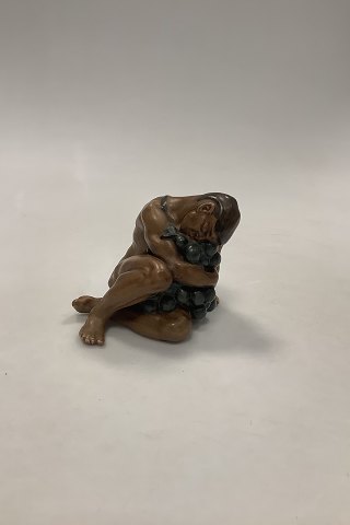 Bing and Grondahl Figurine by Kai Nielsen "Sitting Bacchus with Grapes" No 4024