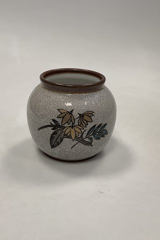 Bing and Grondahl Cracleware vase with Flowers No 445/K/1032
