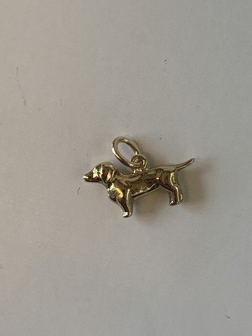 Gravhund Vedhæng/Charms #14karat Guld