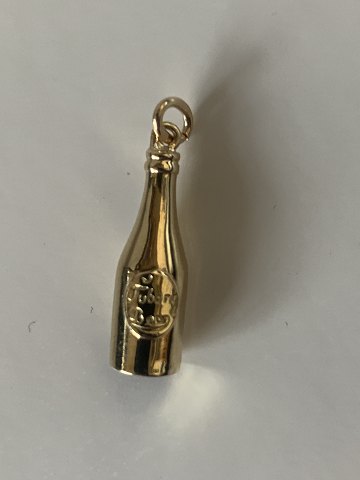 Tuborg bottle Pendant #14 carat Gold
