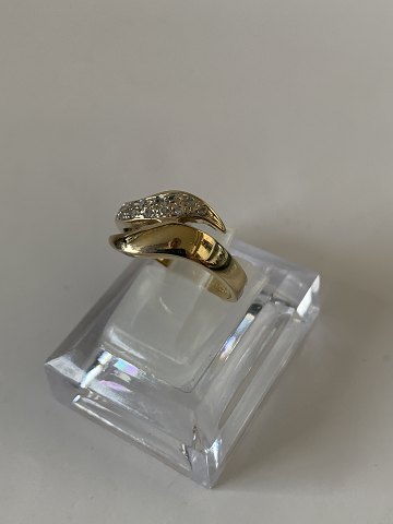 Gold ring with stone
and 14 carat gold