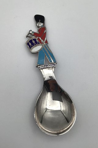 Royal Guardsman Spoon from Copenhagen with Enamel