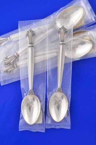 Georg Jensen silver cutlery  Acanthus Nine unused  Teaspoon
