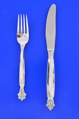 Georg Jensen silver Acanthus Dinner cutlery for 1 person  
