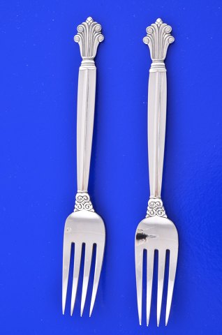 Acanthus Georg Jensen silver cutlery Luncheon fork