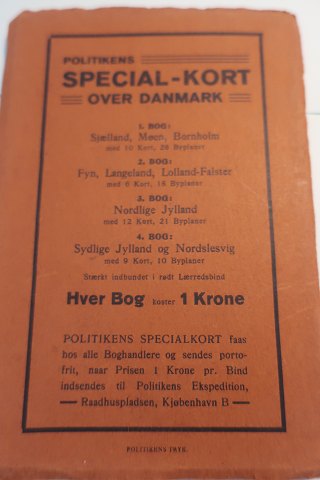 Politikens specialkort over Danmark - København
Gammelt kort
In a good condition