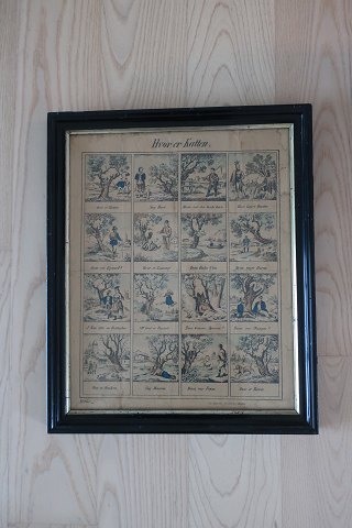 Antique comics in a frame
Hvor er katten ? ( ="Where is the cat ?")
Nr. 860, numbered
New Ruppin
Gustav Kühn
39cm x 47,5cm
In a good condition