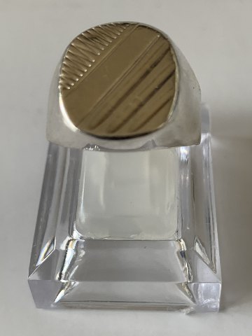 Herre Sølv ring med flot design
Stemplet. 925S 
Størrelse 64,5