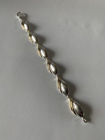 Bracelet in Silver / Silver gold-plated
Stamped 925S FS
Length 19.5 cm