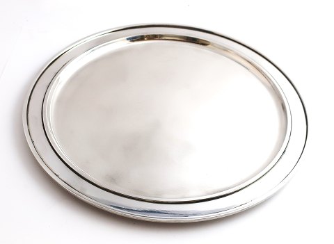 Georg Jensen. Bernadotte. Sterling silver cover plates (925). Model 849B. 
Diameter 28 cm.