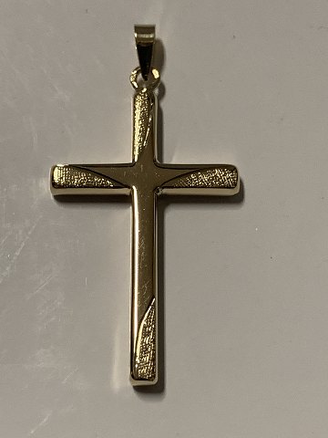 Cross pendant in 14 carats
Stamped: BEE 585.