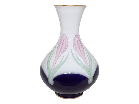 Bing & Grøndahl
Tidlig Art Nouveau vase med lyserøde blomster fra 1853-1895