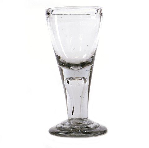 Norwegian end 18th century glass circa 1770. H: 
18,6cm