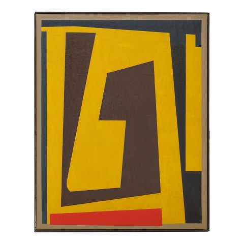 Paul Gadegaard, 1920-92, oil on canvas. Signed and 
dated 1953. Visible size: 73x60cm. Mit Rahmen: 
74x61cm