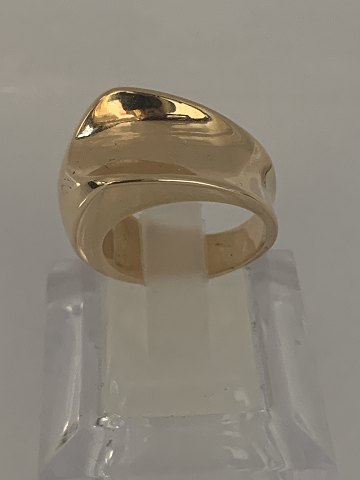 14 karat guldring.
Størrelse. 52