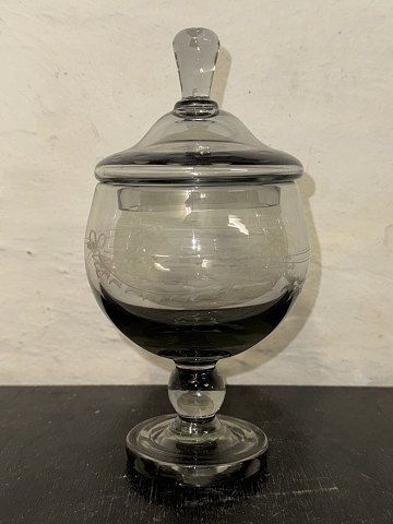 “Antique” glass lidded bowl from Reijmyre Glassworks