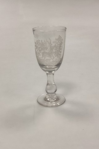 Deer glass for Shots from Kastrup Glassworks