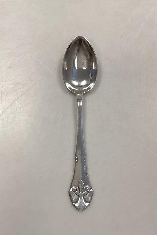 O. V. Mogensen French Lily Silver Plated Dessert Spoon