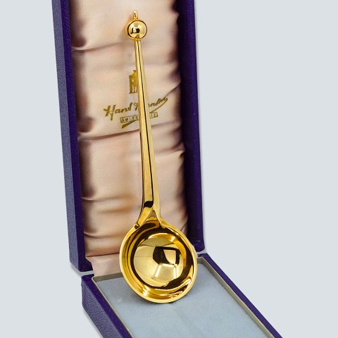 Karl Gustav Hansen for Hans Hansen; Ske i massiv 14 kt. guld