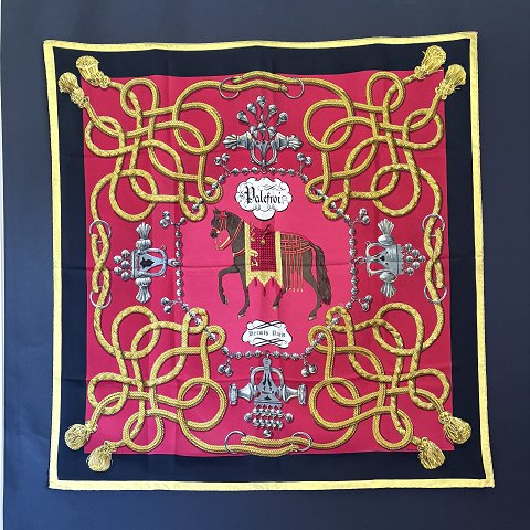 Hermès silk scarf.