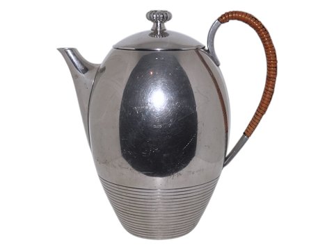 Just Andersen pewterCoffee pot with bast handle