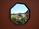 Mirror in rosewood in  Danish design from the 1960s. 5000m2 showroom.