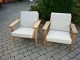 Recliners Hans Wegner GE 290 in light oak Generation Getama in super condition 
5000 m2 showroom