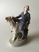Royal Copenhagen Figurine Boy on Goat No 1228 Hans Christian Andersen Fairytale 
"Clumsy Hans"
